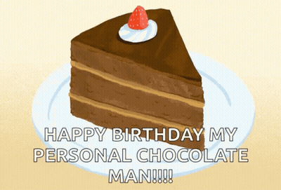 A Slice Of Chocolate Cake With Whipped Cream And A Strawberry On Top Of It GIF
