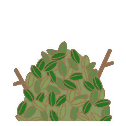 A Sloth Is Sitting In A Pile Of Leaves Sticker