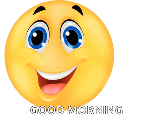A Smiley Face Giving A Thumbs Up And The Words Good Morning GIF