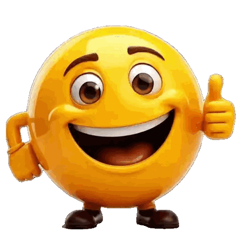 A Smiley Face Giving A Thumbs Up On A White Background Sticker