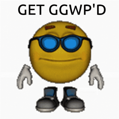 A Smiley Face Wearing Sunglasses Is Giving A Thumbs Up Sign GIF