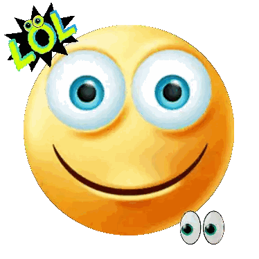 A Smiley Face With A Lol Sticker On Top Sticker