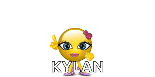 A Smiley Face With A Speech Bubble That Says You Go Girl Kylan GIF