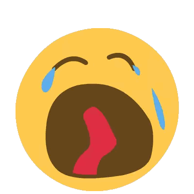 A Smiley Face With A Tear Coming Out Of It 'S Eye Sticker
