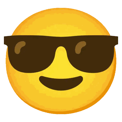 A Smiley Face With Sunglasses On It 'S Face Sticker