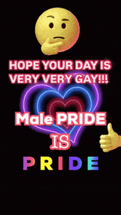 A Smiley Face With The Words Hope Your Day Is Very Very Gay GIF
