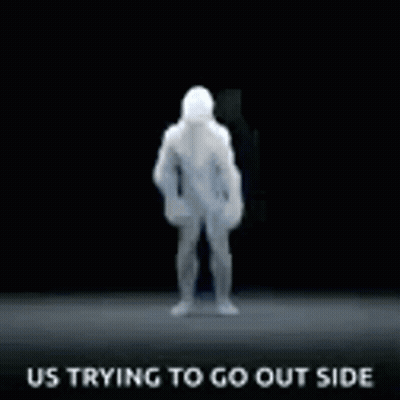 A Smoke Explosion With The Words `` Us Trying To Go Out Side '' Written On It . GIF