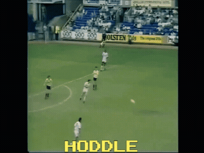 A Soccer Field With The Word Hoddle On The Bottom Right GIF