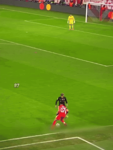 A Soccer Field With The Word Olise On The Field GIF
