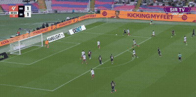 A Soccer Game Being Played On Sir Tv GIF