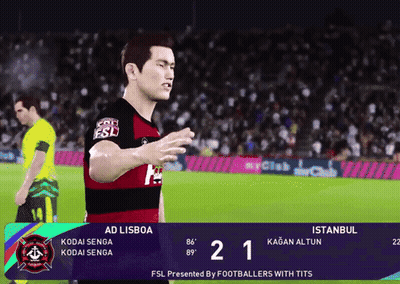 A Soccer Game Between Ad Lisboa And Istanbul Is Being Played GIF
