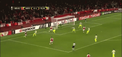 A Soccer Game Between Ars And Kln Is Being Broadcast Live GIF