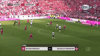 A Soccer Game Between Bayern Munchen And Frankfurt GIF