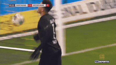 A Soccer Game Between Dortmund And Dusseldorf Is Underway GIF