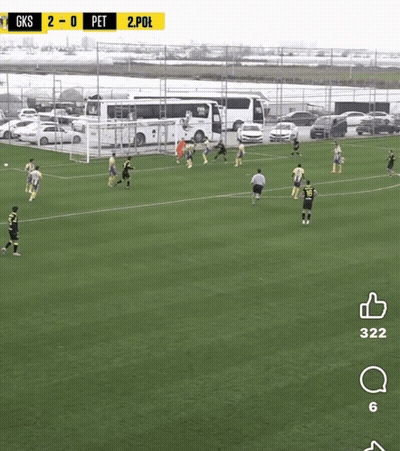 A Soccer Game Between Gks And Pet With A Score Of 2-0 GIF