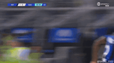 A Soccer Game Between Int And Sas Is Being Played GIF