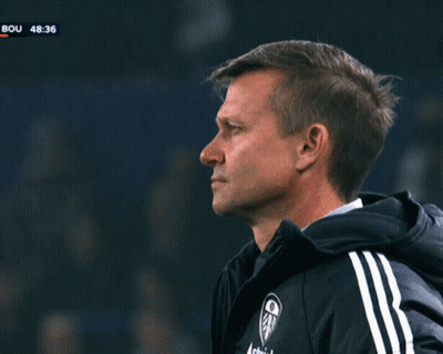 A Soccer Game Between Leeds United And Afc Bournemouth Is Being Played GIF