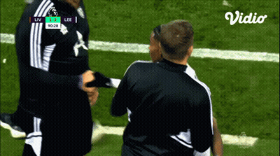 A Soccer Game Between Liv And Lee Is Being Broadcast On Vidio GIF