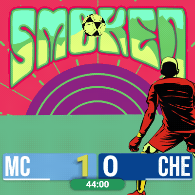 A Soccer Game Between Mc And Che Is Being Played GIF