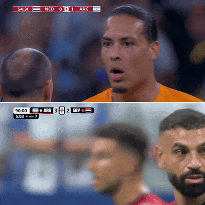 A Soccer Game Between Ned And Arg Is Being Played GIF