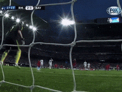 A Soccer Game Between Rm And Bay Is Being Broadcast On Fox GIF