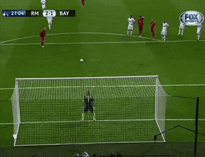 A Soccer Game Between Rm And Bay Is Being Played GIF