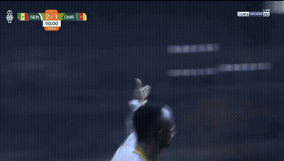 A Soccer Game Between Senegal And Cmr Is Being Broadcast Live On Bein Sports Hd GIF