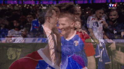 A Soccer Game Is Being Broadcast On Tf1 GIF