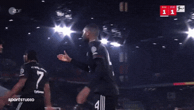 A Soccer Game Is Being Broadcasted By Sportsstudio GIF