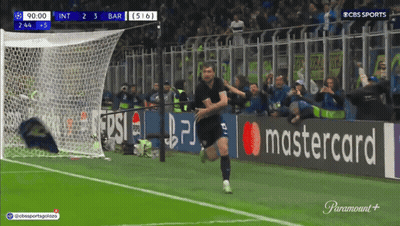 A Soccer Game Is Being Broadcasted On Cbs Sports GIF