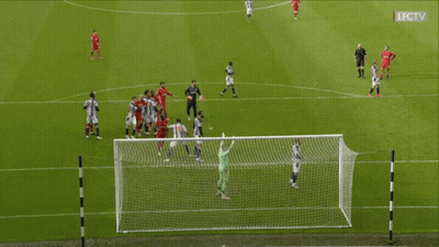 A Soccer Game Is Being Broadcasted On Lfctv GIF