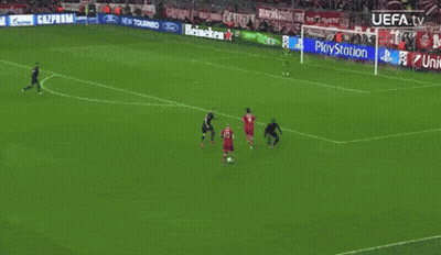 A Soccer Game Is Being Broadcasted On Uefa Tv GIF
