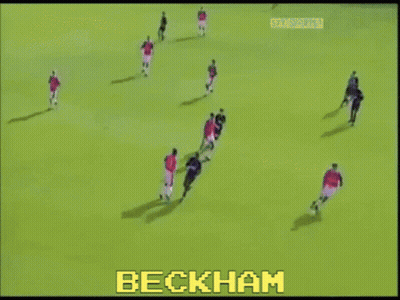 A Soccer Game Is Being Played And The Name Beckham Is Displayed GIF