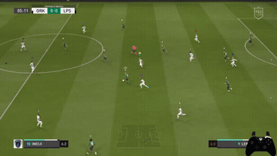 A Soccer Game Is Being Played And The Score Is 1-0 GIF