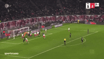 A Soccer Game Is Being Played And The Score Is 1 To 13 GIF