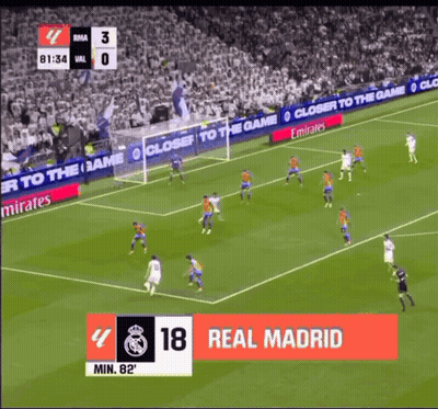 A Soccer Game Is Being Played And The Score Is 18 To 3 GIF