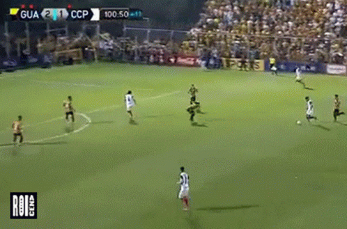 A Soccer Game Is Being Played And The Score Is 2-1 GIF