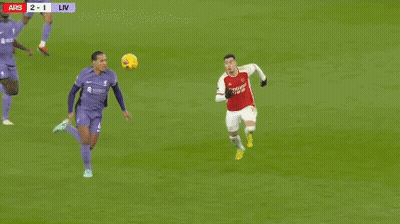 A Soccer Game Is Being Played And The Score Is 2 To 1 GIF