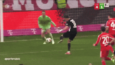 A Soccer Game Is Being Played And The Score Is 4 1 GIF
