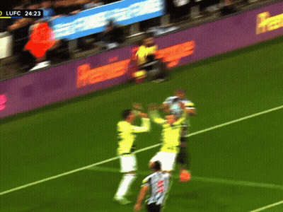 A Soccer Game Is Being Played At The Ufc GIF