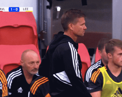 A Soccer Game Is Being Played Between Avl And Lee And The Score Is 1-0 GIF