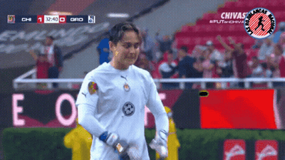 A Soccer Game Is Being Played Between Chivas And Orio GIF