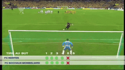 A Soccer Game Is Being Played Between Fc Nantes And Fc Sochaux Monbeliard GIF