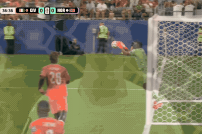 A Soccer Game Is Being Played Between Italy And Nor GIF