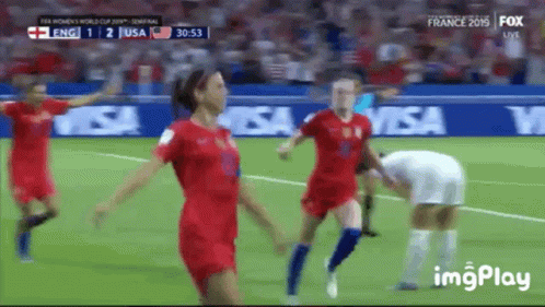 A Soccer Game Is Being Played Between The Usa And The England Team GIF