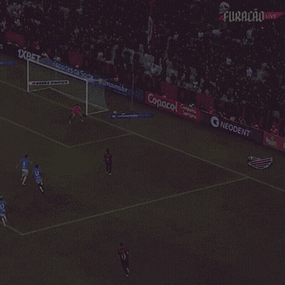 A Soccer Game Is Being Played In A Stadium Sponsored By Copacol Neodent And 1Xbet GIF