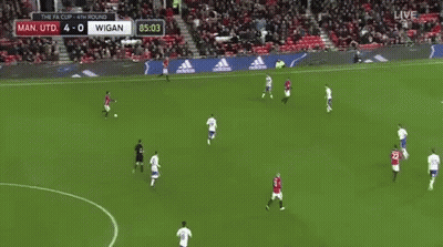 A Soccer Game Is Being Played In A Stadium GIF