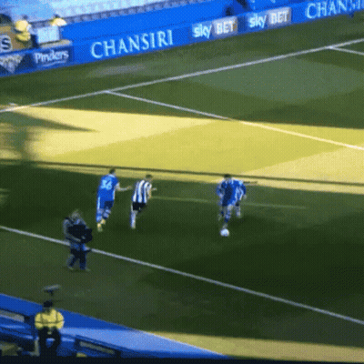 A Soccer Game Is Being Played In A Stadium With A Banner For Chansiri GIF