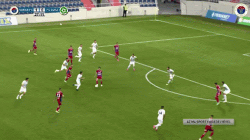 A Soccer Game Is Being Played In A Stadium With An Ad For Tipper In The Corner GIF