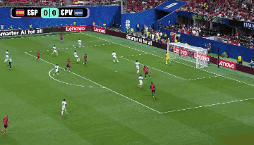 A Soccer Game Is Being Played In A Stadium With Lenovo Banners GIF
